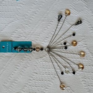 Gold and Black Glass Beads